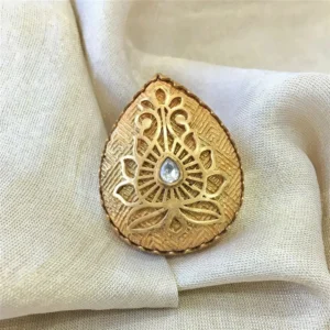Goldplated Carved Ring