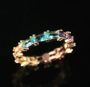 Multi Colored Stones Band