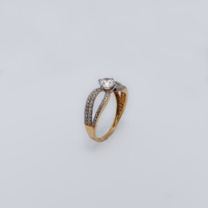 Diamond Solitaire Style Zircon Ring