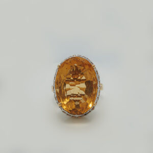 Golden Topaz Ring