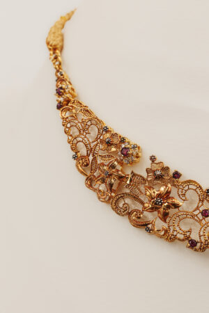 Regal 21K Gold Bridal Necklace