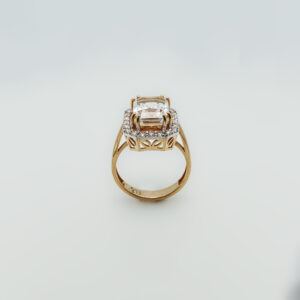 Skardu Topaz Ring with Zircons