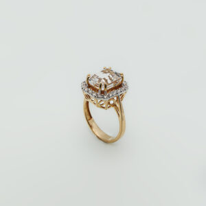 Skardu Topaz Ring with Zircons