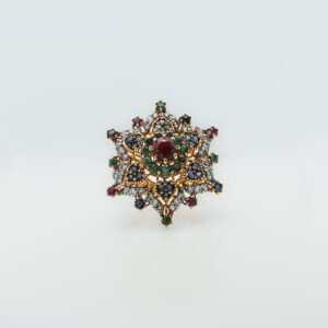 Vintage-Inspired Multistone Statement Ring