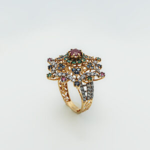 Vintage-Inspired Multistone Statement Ring
