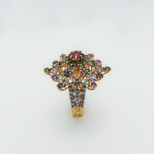 Vintage-Inspired Multistone Statement Ring