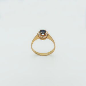 Sapphires and zircons ring