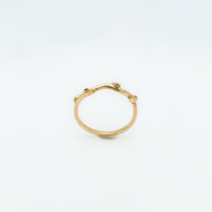Plain leafy gold band