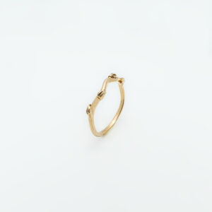 Plain leafy gold band