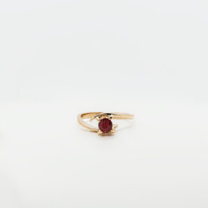 21K Gold Kabuli Ruby Ring